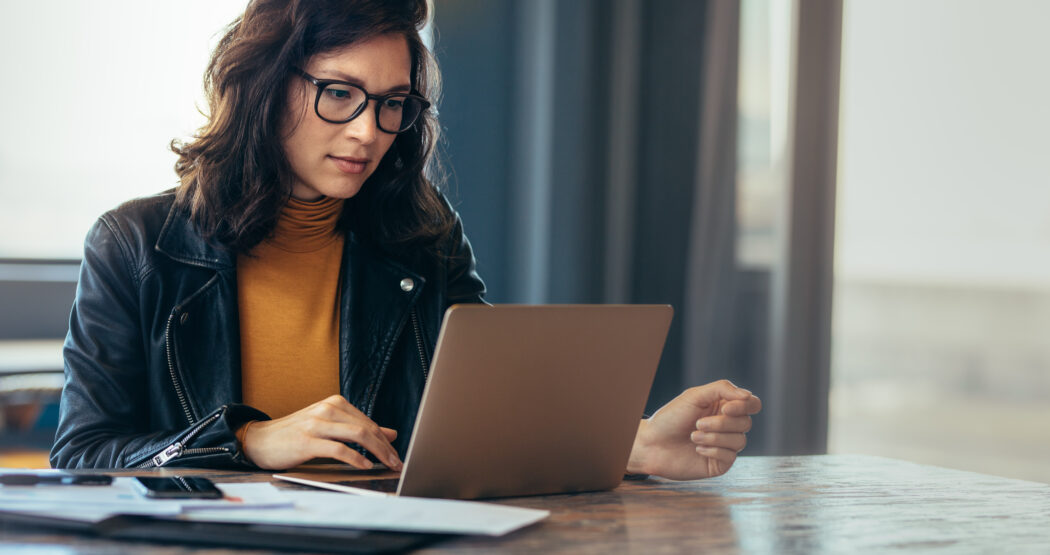 course creator on laptop