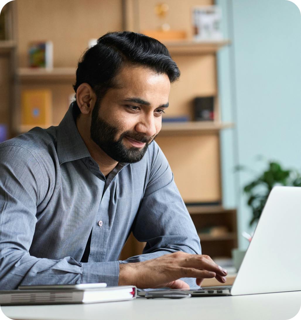 Man at computer