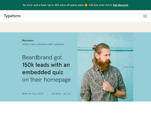 Social Proof Example: Typeform Case Study